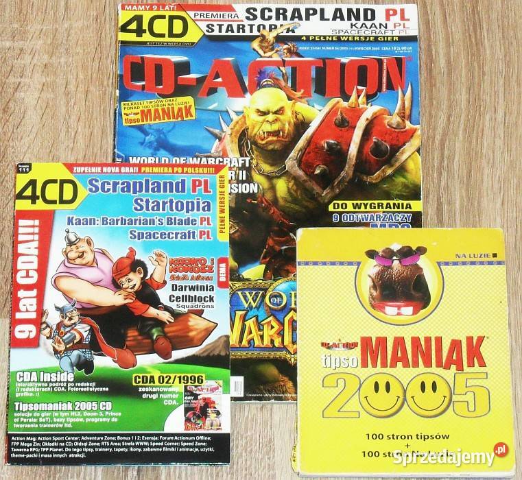 Magazyn CDACTION dodatki płyty niekompletne 2005 Gliwice