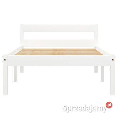 vidaXL Rama łóżka biała lite drewno Ramy i stelaże