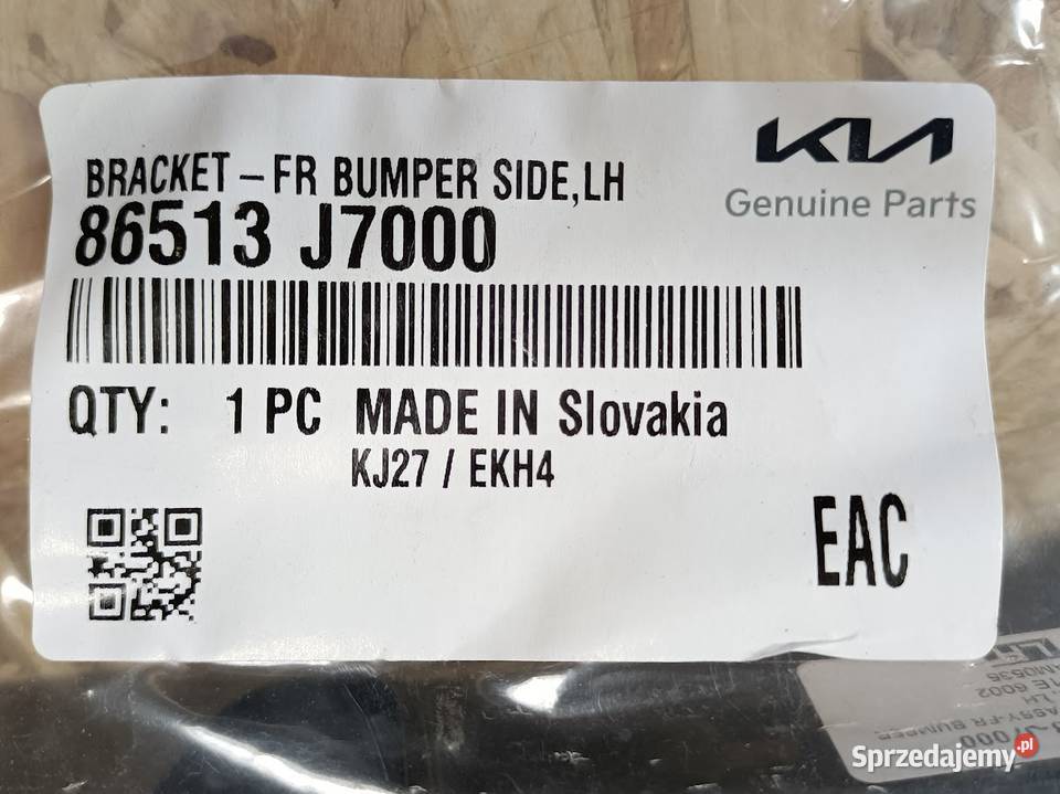 KIA CEED III ŚLIZG MOCOWANIE ZDERZAKA LEWY PRZÓD