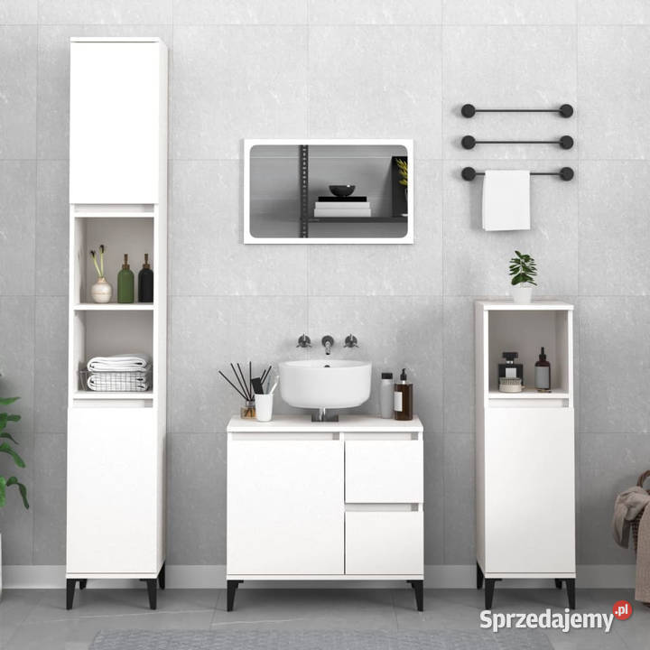 Szafka łazienkowa biała 65x33x60 materiał Warszawa