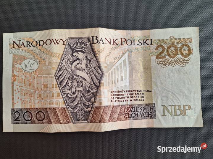 Unikatowy banknot 200 z ciągiem cyfr 3333 Warszawa sprzedam