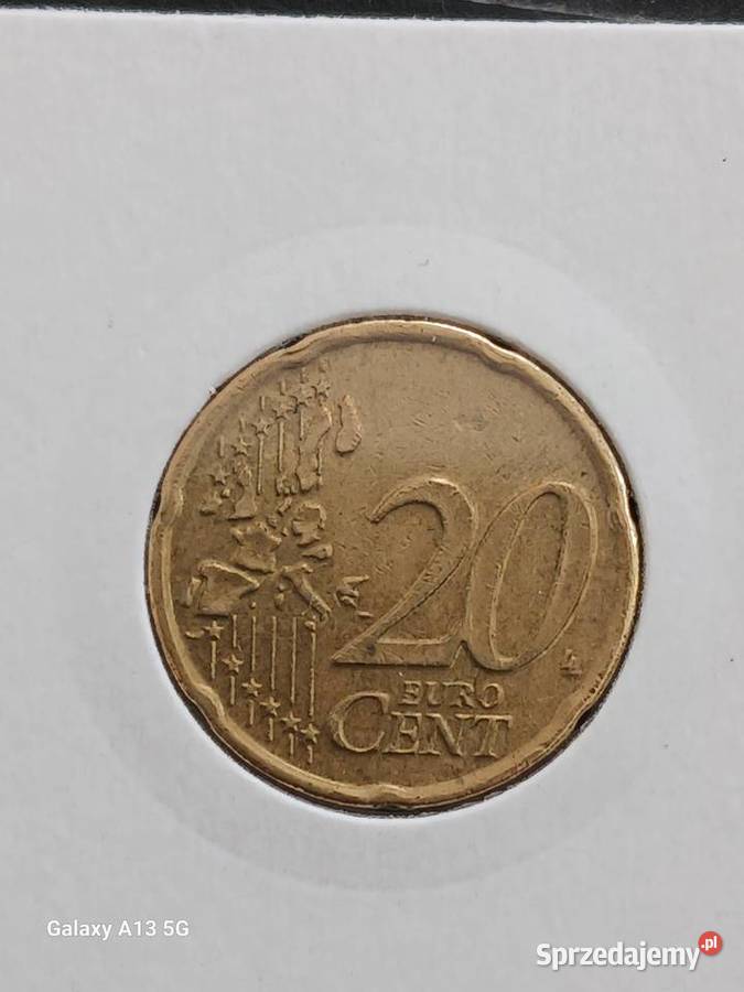 20 Eurocentów Holandia 1999 r Pierwszy bicia wielkopolskie Konin sprzedam