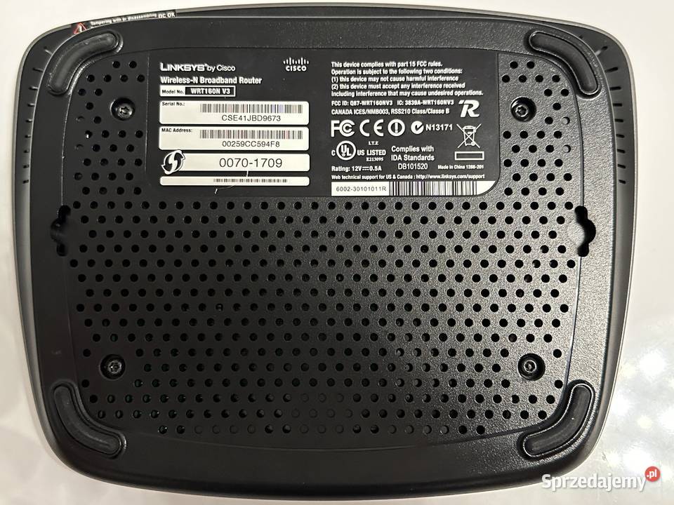 Router Linksys WRT160N V3 WiFi 80211 bgn Warszawa