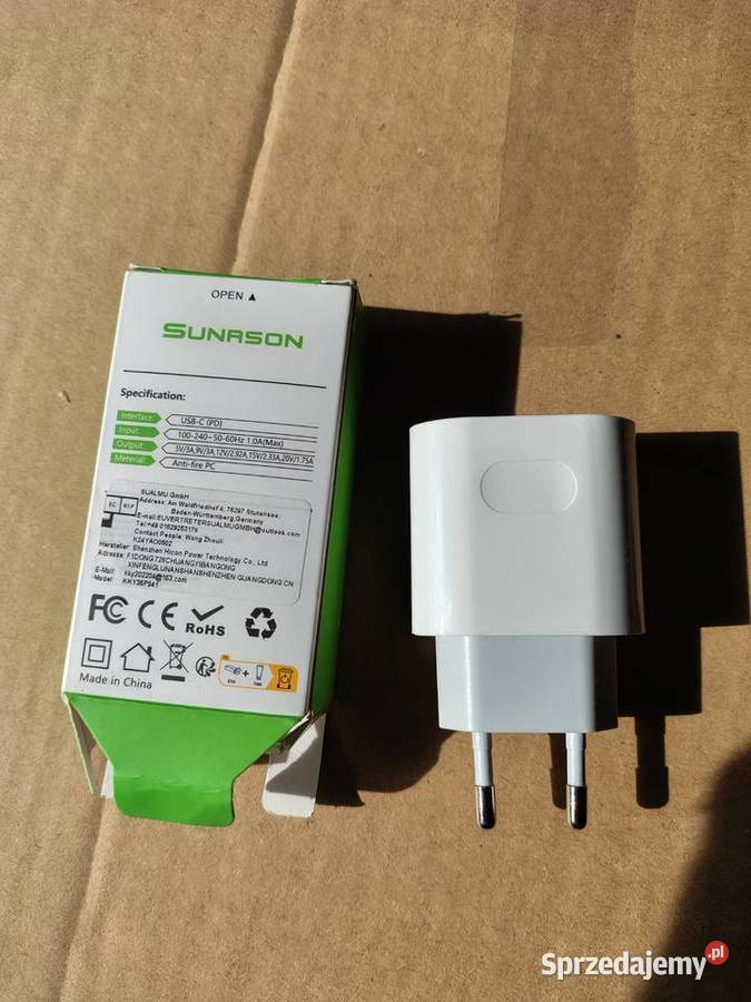 SZYBKA ŁADOWARKA SIECIOWA USBC 20W Zawiercie