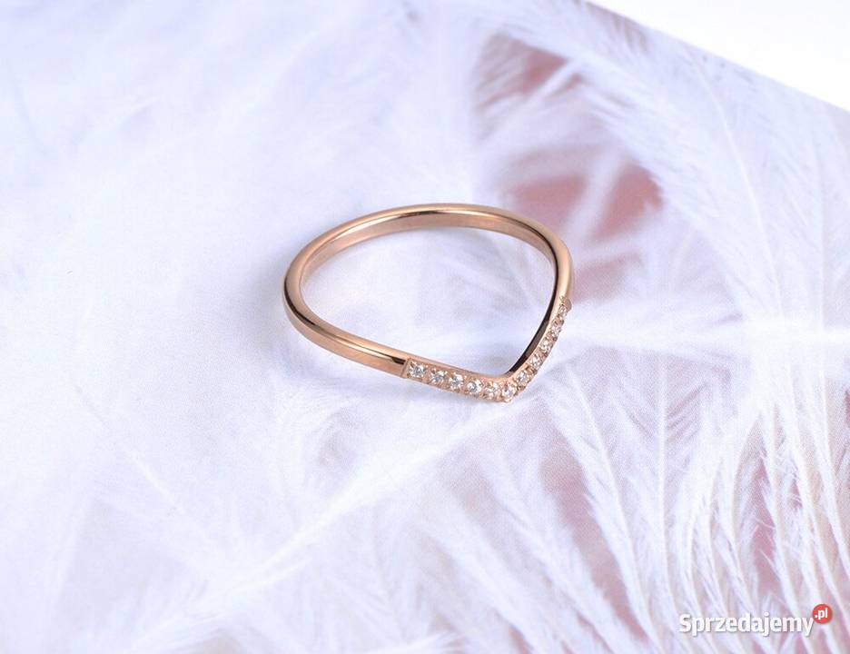 Nowy drobny pierścionek stal szlachetna obrączka Szczecin sprzedam