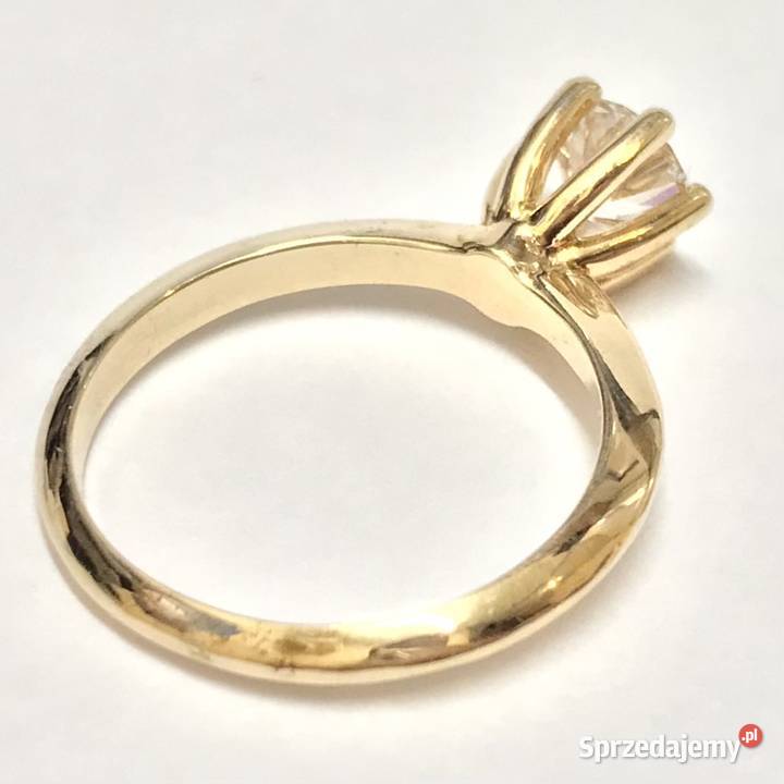 TIFFANYCo Pierścionek złoty 14K brylant 075ct złoto Warszawa