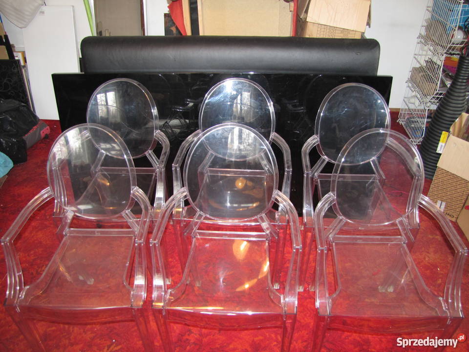 Kartell zestaw 2 krzesło Louis Ghost Bielsko-Biała