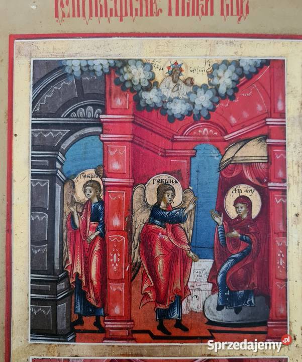 Ikona czteropolowa 0462 Malarstwo mazowieckie Warszawa sprzedam