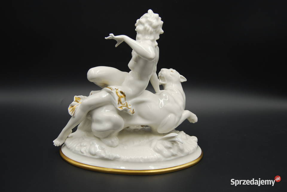 Porcelana Hutschenreuther Ariadna na panterze Poznań