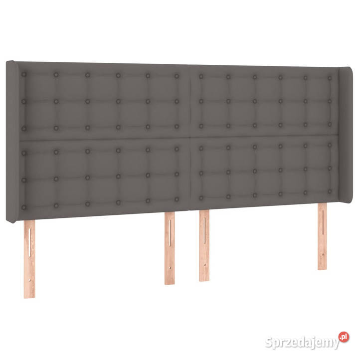 Zagłówek do łóżka z LED szary 163x16x118128 Warszawa