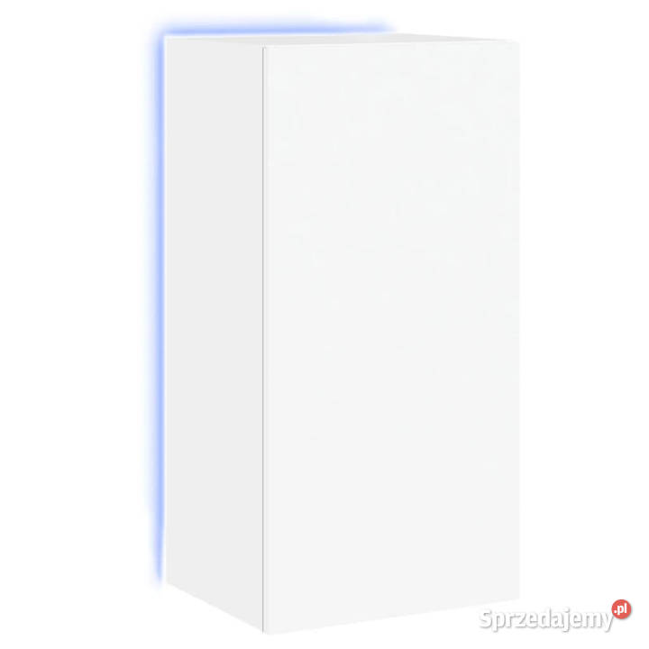 Ścienna szafka TV z LED biała 405x35x80 WM837260 Warszawa sprzedam
