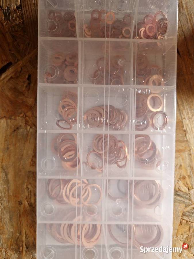 ZESTAW 220 PODKŁADKI MIEDZIANE USZCZELKI MIEDŹ wielkopolskie Głogowa