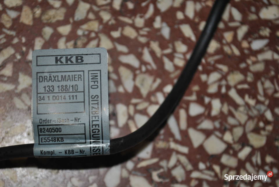 Zestaw przewodów czujnika obecności fotela BMW Poręba