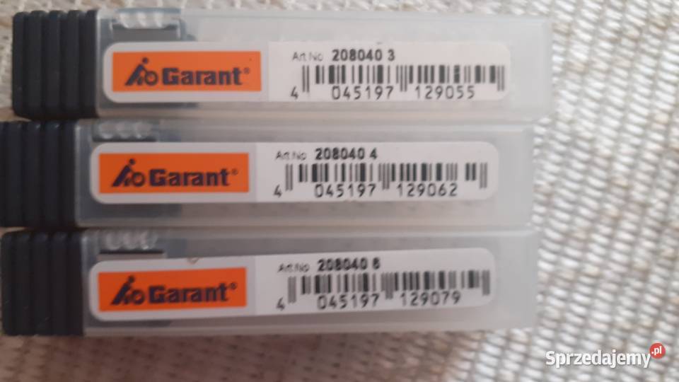 3 nowe frezy holex i frezy garant zachodniopomorskie Szczecinek sprzedam