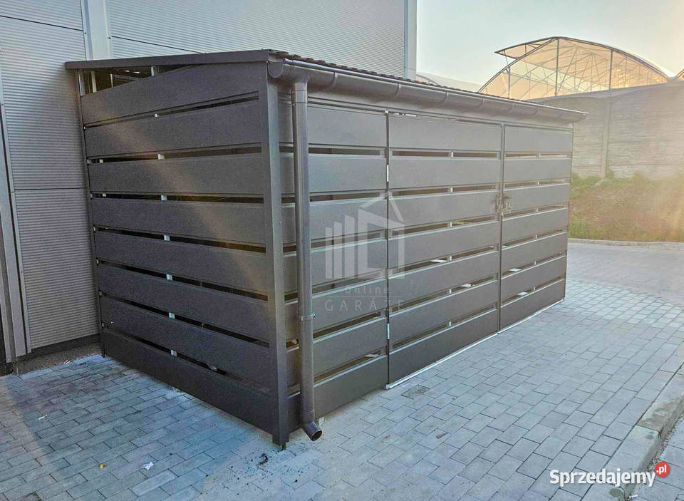 Wiata śmietnikowa Schowek 4x2m Brama Zabudowany Włocławek