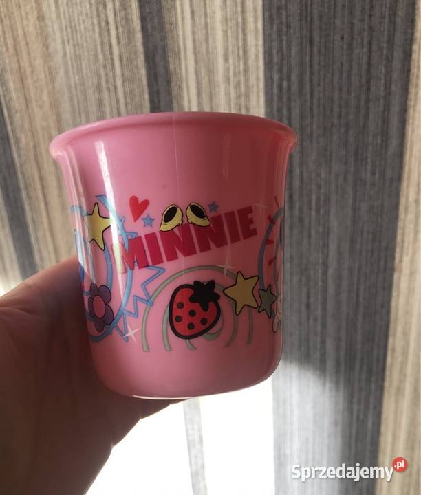 Różowy kubeczek dziewczynki Myszka Miki Kłodawa sprzedam
