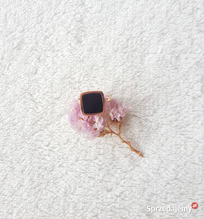 Nowy pierścionek sygnet stal szlachetna złoty Szczecin