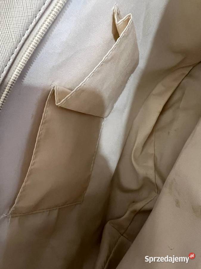 Torba torebka shopper beżowa kremowa brązowy/beżowy Jasło