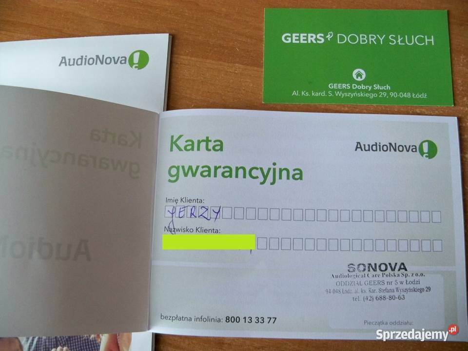 Aparat sluchowy AudioNova B3R Lewy Ładowarka Łódź