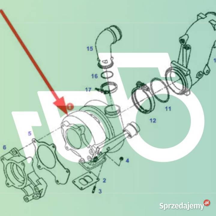 Turbosprężarka F930200090010 Fendt 930 Vario TMS Wilkowo sprzedam