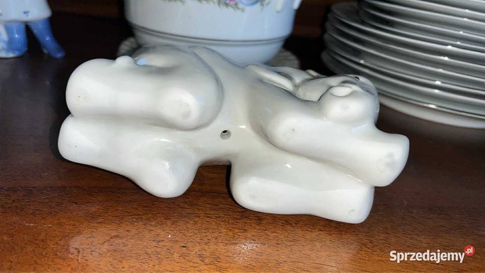 Figurka słonia klęczącego Łomonosow ZSRR Z 2003 Porcelana i szkło pomorskie Gdańsk sprzedam