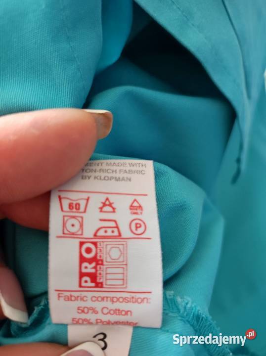 turkusowa fartuch bluza medyczna stomatologoczna Kielce