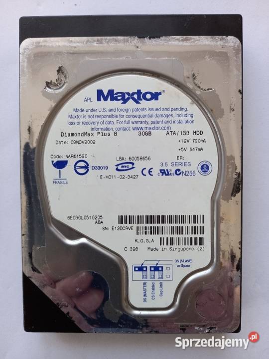 Dysk 30GB PATA 35 cala lubelskie Tomaszów Lubelski