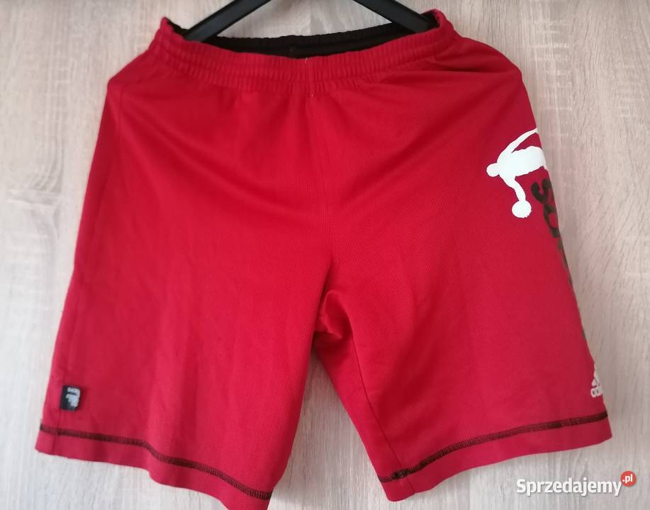Spodenki krótkie Adidas czerwono czarneRozmiar Rozmiar XS łódzkie Łódź