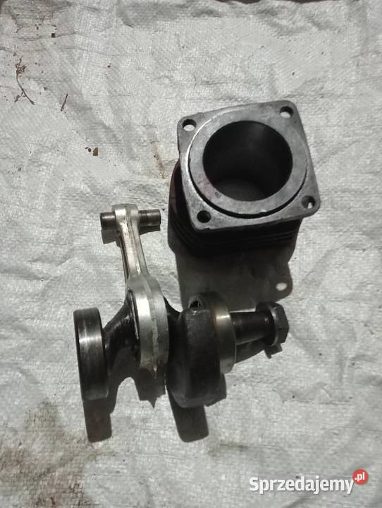 Wał z korbowodem i cylinder do sprężarki c 330 Stankowo