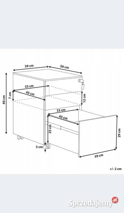 Szafka biurowa Vinsetto na dokumenty A4 3 Pozostałe Meble Gorzów Wielkopolski