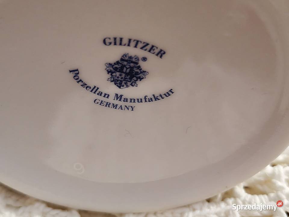 Porcelana Gilitzer kubki wzór konie dolnośląskie Legnica sprzedam