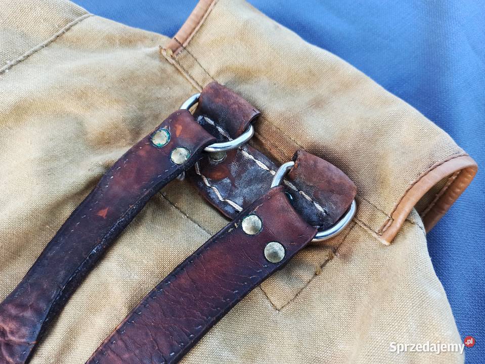 Stary plecak turystyczny brezentowy Wrocław