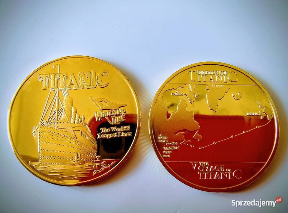 Numizmaty przedstawiające Titanica Żory