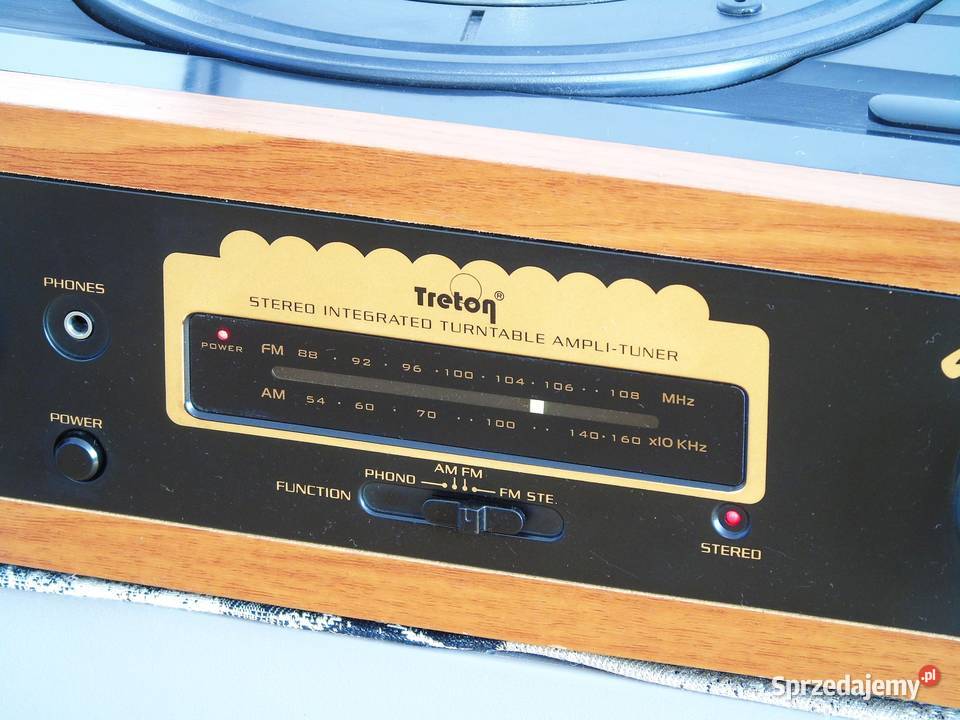 Gramofon Treton igła radio wzmacniacz głośniki Jasło