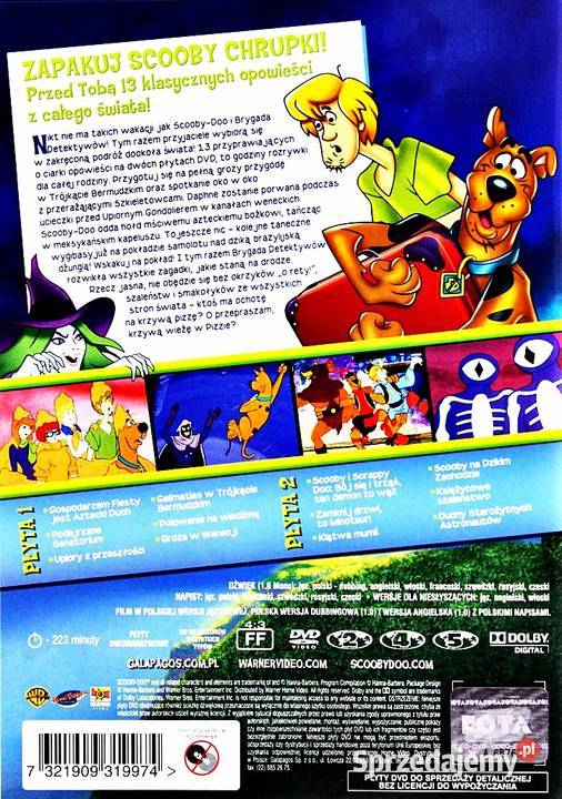 SCOOBYDOO 13 STRASZNYCH OPOWIEŚCI UPIORNE HECE 2 2 płyty wielkopolskie Kalisz sprzedam