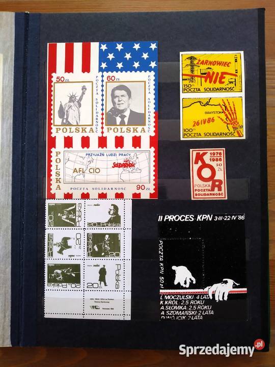 Znaczki i bloczki Poczty Solidarność Gdańsk