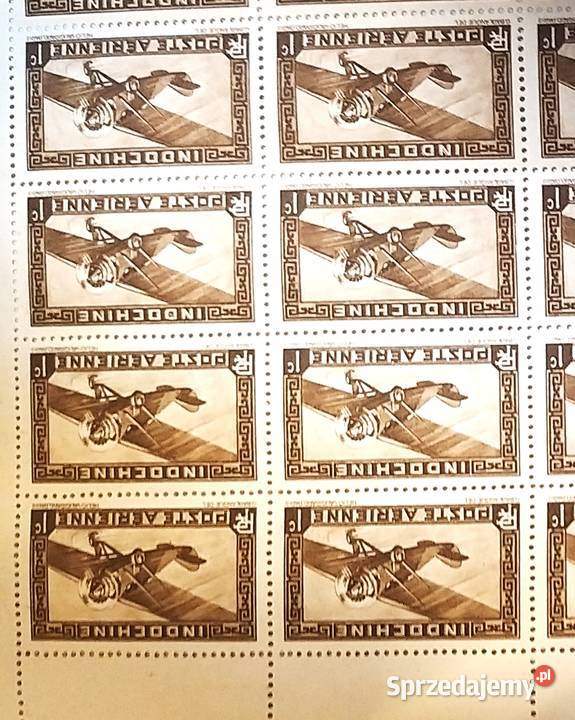 Znaczek kolonialny Poczta lotnicza Indochiny Bronisze