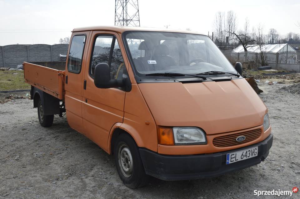 Ford Transit doka dubel kabina 6 os skrzynia Złoczew sprzedam