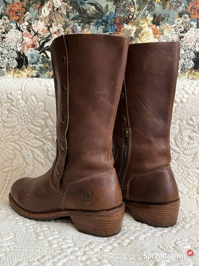 DrMartens skóra naturalna buty damskie 4041 skóra