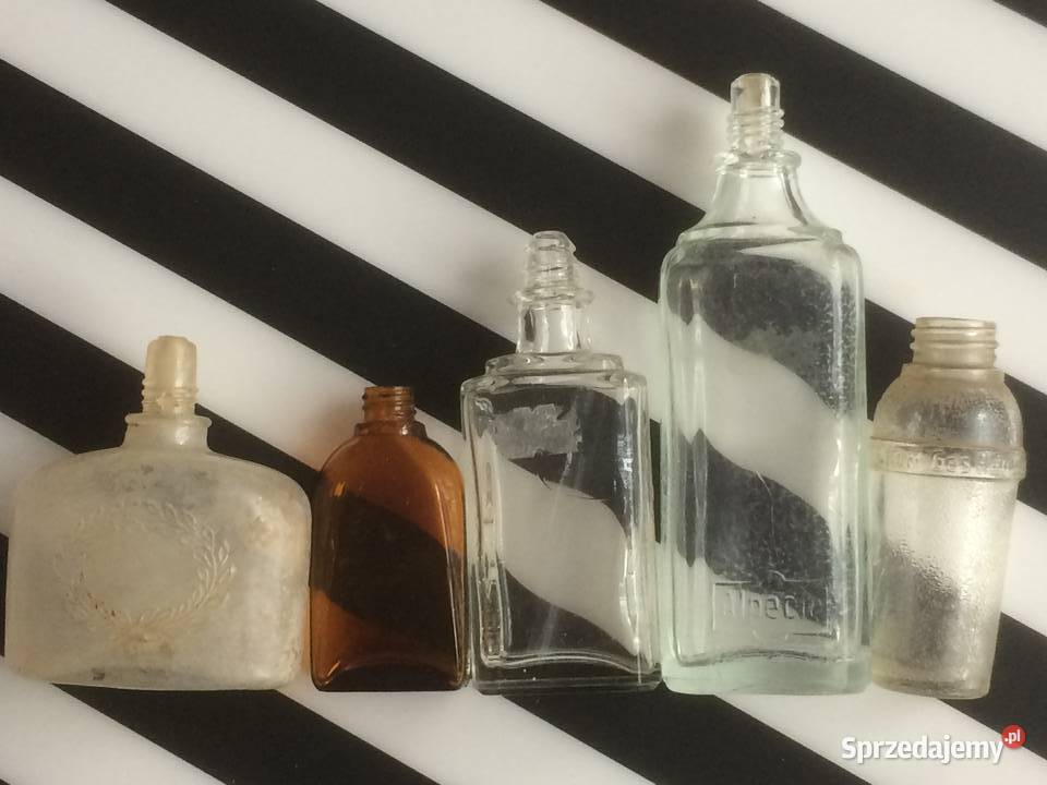 944 4 Różne Niemieckie Buteleczki zachodniopomorskie