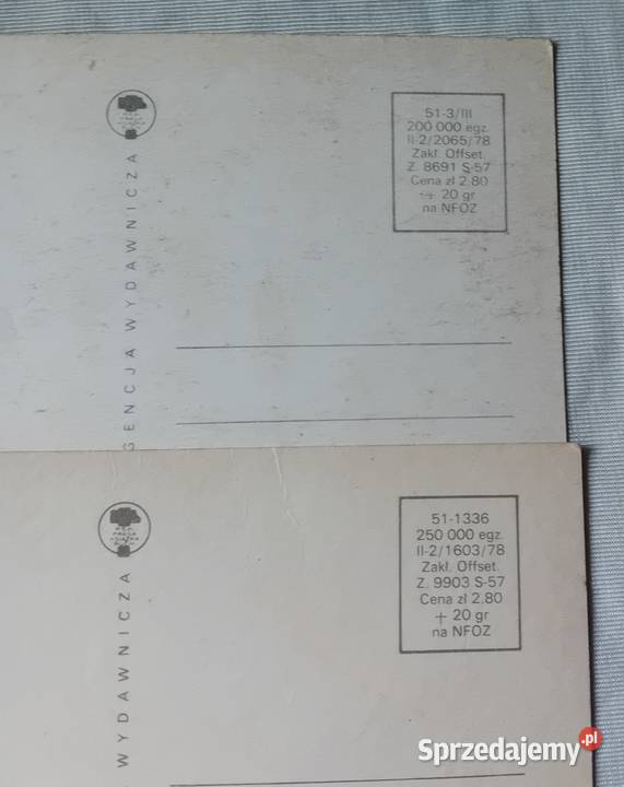 Zestaw 4 pocztówek wielkanocnych KAW 197881 r