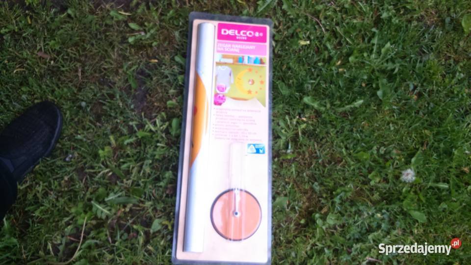 Zegar naklejany na ścianę księżyc średnica Tuszkowo