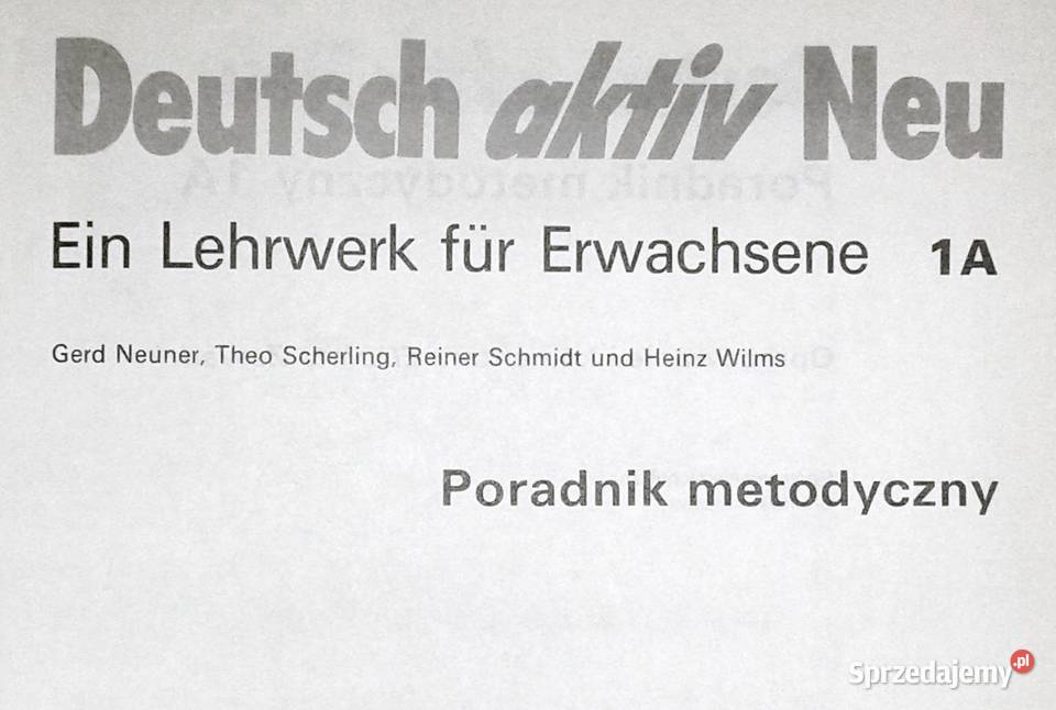 Deutsch aktiv 1A Poradnik metodyczny Neuner Chełm