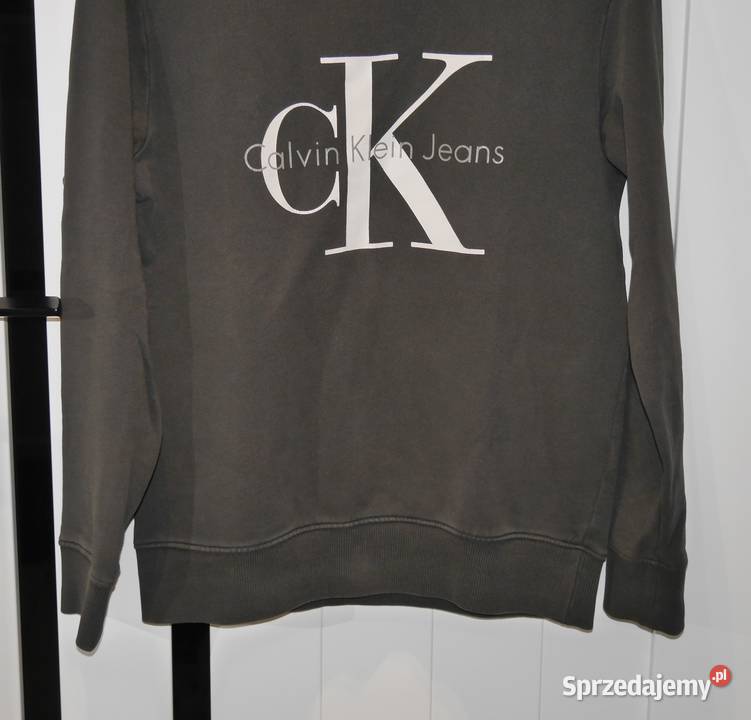 Calvin Klein świetna bluza 36 S szary/srebrny
