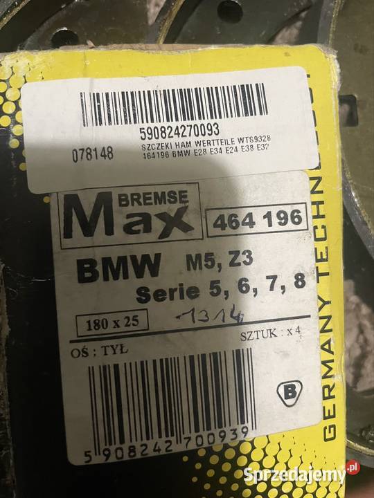 Szczęki hamulcowe okładziny hamulca ręcznego Stanowice sprzedam