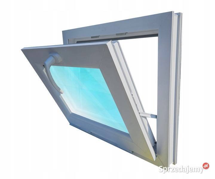 Okno PCV 60x50 2Szybowe U Uchylne Gospodarcze