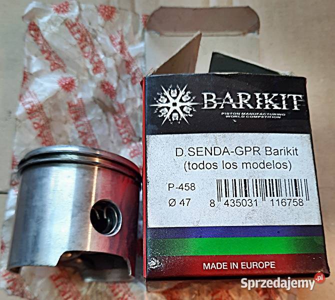 Tłok fi 47 mm P458 0715 DerbiSenda Tłoki Ostrów Wielkopolski