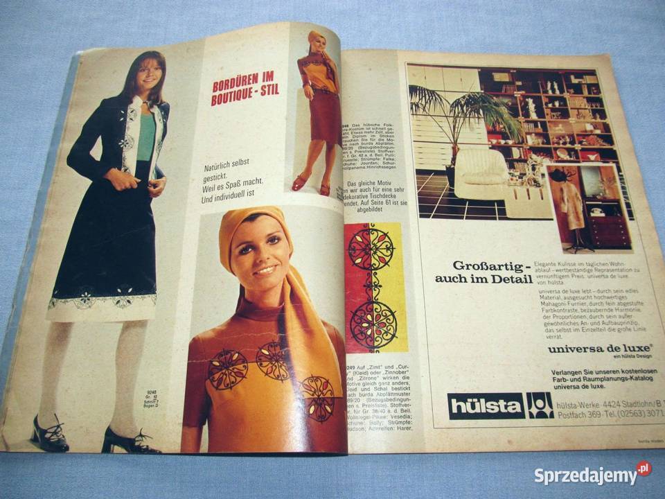 Burda Moden 11971 magazyn mody wykroje Vintage Antykwariat Skępe