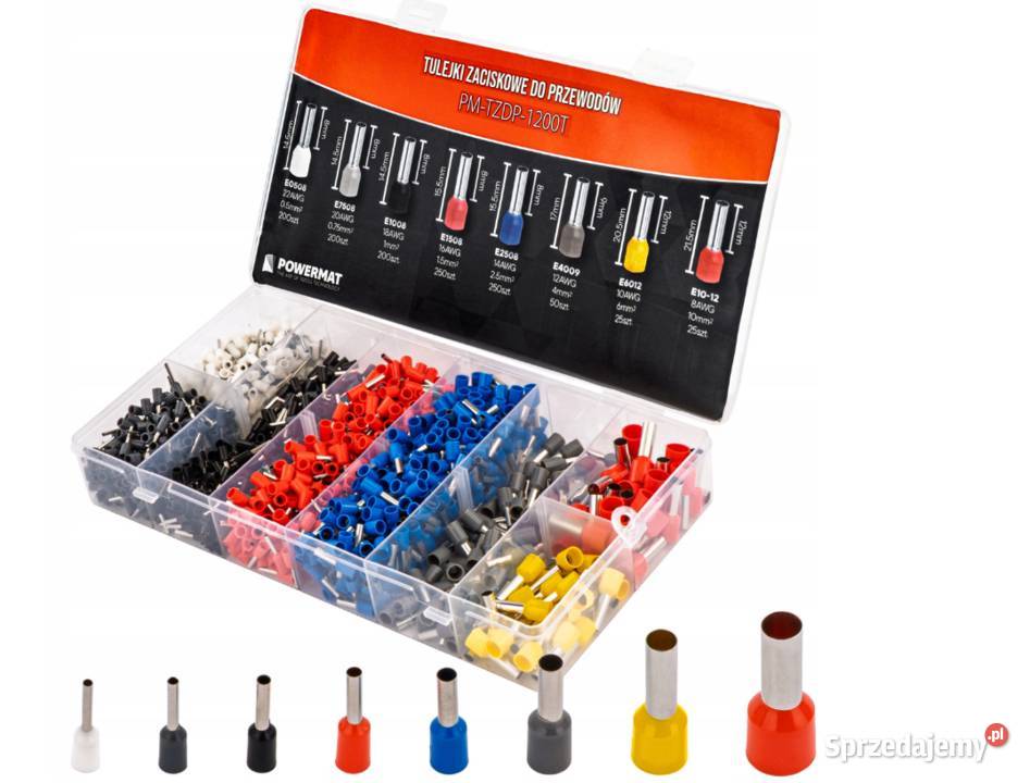 TULEJKI KOŃCÓWKI ZACISKOWE IZOLOWANE DO sprzedam