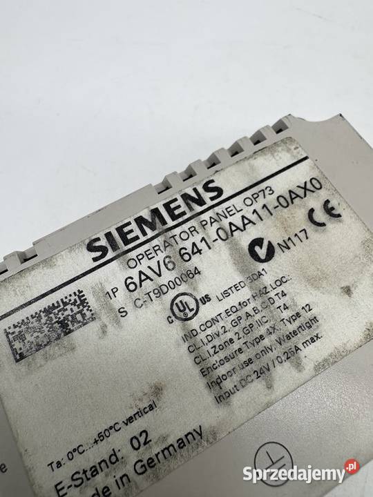Siemens 6AV6 6410AA110AX0 HMI Panel